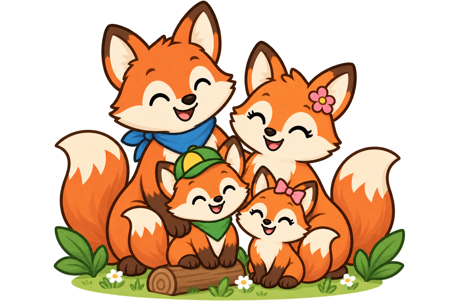 Stock photo of a father outdoors with his two children